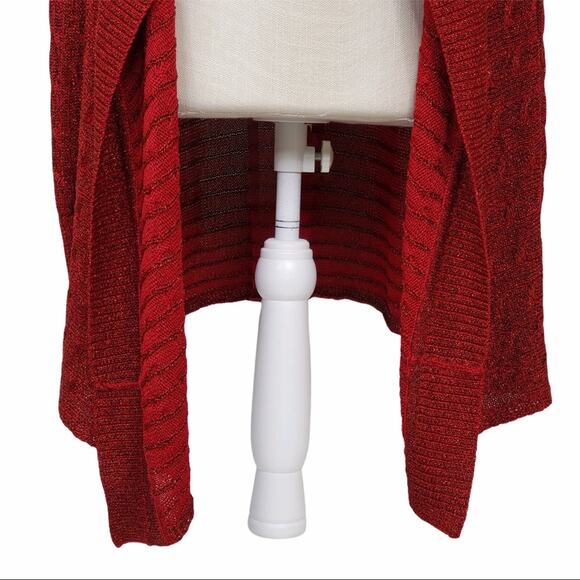 Jones New York Collection Drape Front Cardigan - Picture 8 of 11